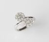 18ct White Gold Flower Cluster Diamond Ring