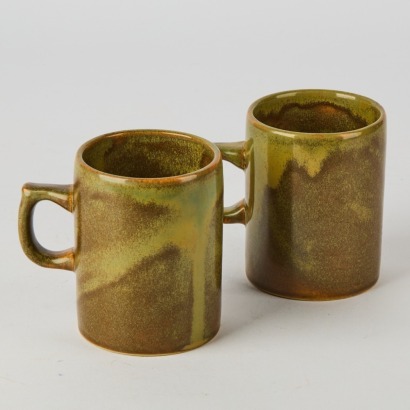 A Pair of Temuka Stoneware Cups