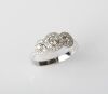 9ct White Gold Diamond Trilogy Ring