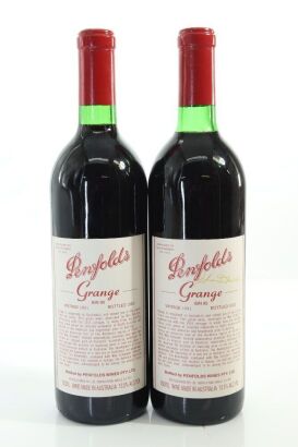 (2) 1991 Penfolds Grange Bin 95, Australia [JR18] (One Bottle Signed by John Duval - Winemaker)
