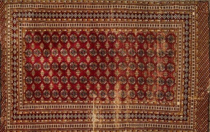 An Antique Turkeman Rug A/F