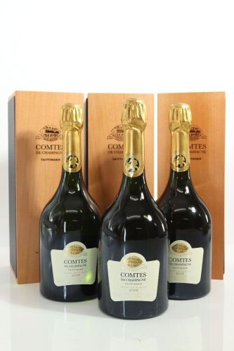 (3) 2006 Taittinger Comtes de Champagne Blanc de Blancs Brut, Champagne (GB) [JR18]