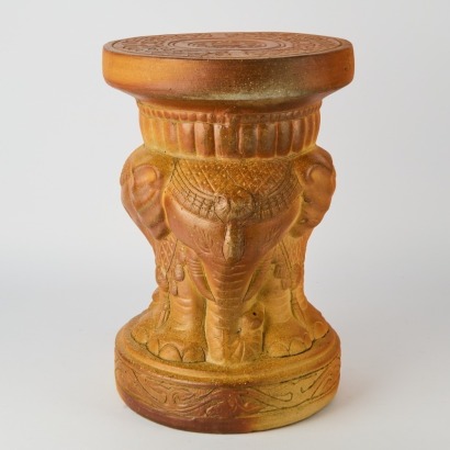 A Terracotta Elephant Seat