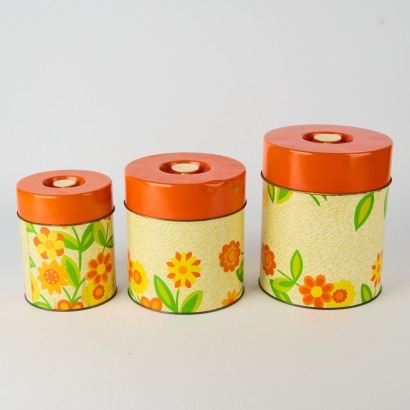 A Trio of Retro Kitchen Tins
