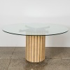 A Milano Travertine Dining Table
