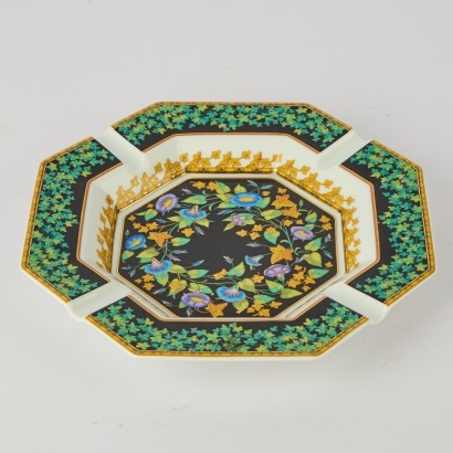 A Versace Golden Ivy Ashtray by Rosenthal