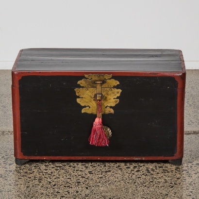 A Lacquered Korean Wedding Chest