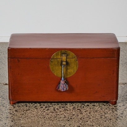 A Lacquered Korean Wedding Chest