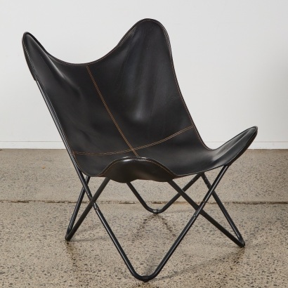A Leather Butterfly Chair