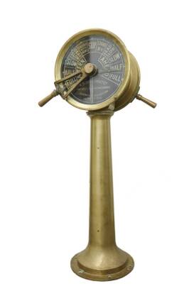 A Victorian Brass Ships Twin Handle Telegraph by A Robinson & Co. Ltd