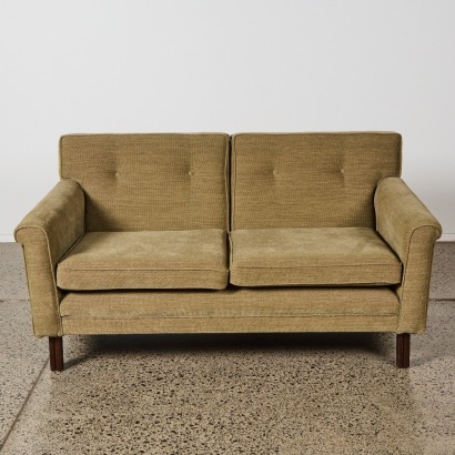 A Vintage Sofa Reupholstered in Warwick Fabric