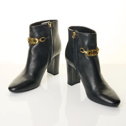 Ralph Lauren, Black Leather Boots, Size US 11B / UK 8.5