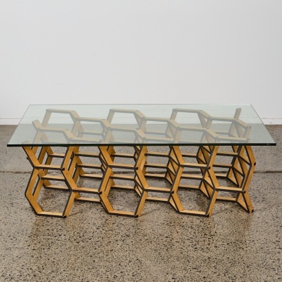 A McKay Design Diamond Cell System Coffee Table
