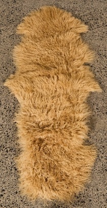A Large Tibetan Lamb Rug (Caramel)