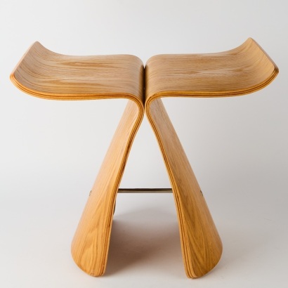 A Butterfly Stool in the Style of Sori Yanagi