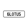 A '6LOTUS' Personalised plate