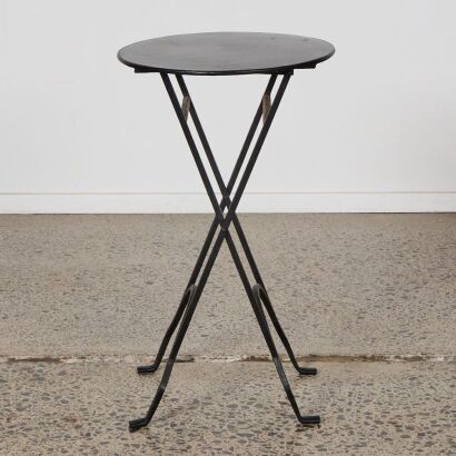 A French Country Metal Side Table