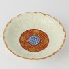 A Japanese Meiji Period Blue and White and Red Floral Lobed Plate - 2