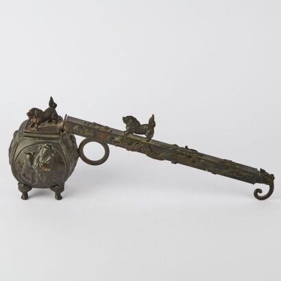 A Chinese Antique Bronze Pipe
