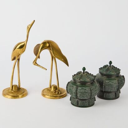 A Set of Two Bronze Objects