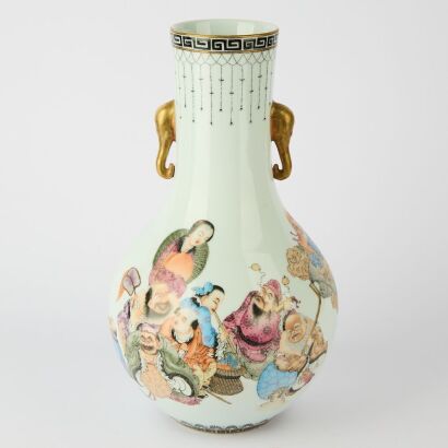 A Chinese Famille Rose &lsquo;Figural&rsquo; Vase