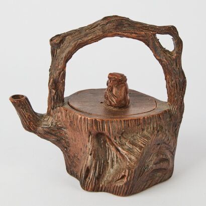 A Chinese 20th Century &lsquo;Root Form&rsquo; Yixing Teapot