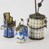 A Set of Three Chinese Blue and White Opium Pipes - 2