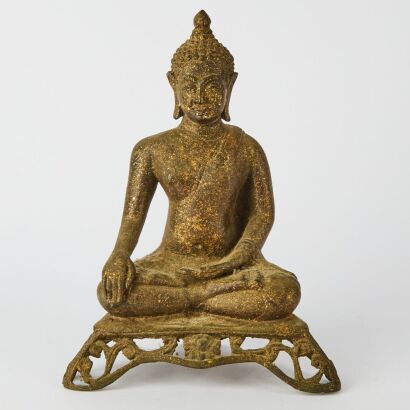 An Asian Bronze Buddha Figure