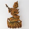 A Thai Carved Wooden Figural Ornament