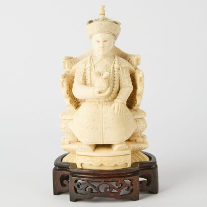 A Chinese Resin Carved Figural Ornament