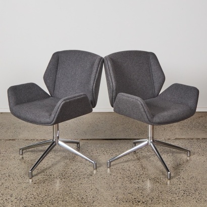 A Pair of Kruze Chairs by David Fox for Boss Design