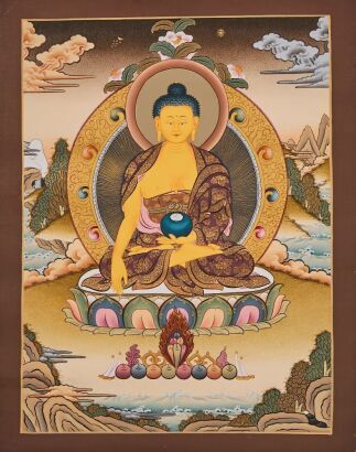 A Chinese Tibetan Thangka Painting