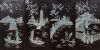A Set of Four Chinese Black Lacquer and Mother-of-pearl 'landscape and figures' Panels