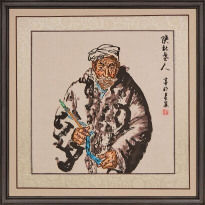 A Chinese Ink Figure Painting