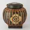 A Aged Chinese Black Pottery Covered Jar
