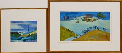 A Set of Two Chinese Watercolour Paintings
