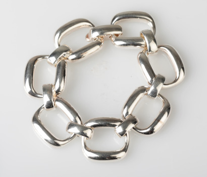 Sterling Silver Large Link Bracelet