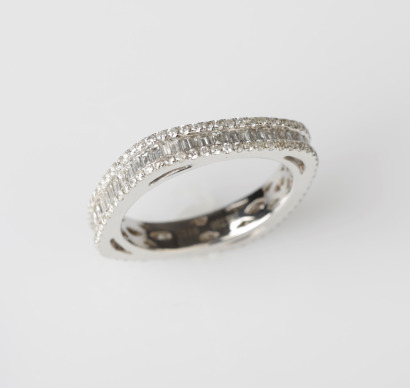 18ct White Gold Diamond Eternity Band