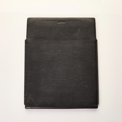 Lanvin, Black Leather Tablet Case with Box