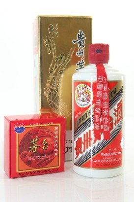 (1) 2010 Kweichow Moutai Baijiu, China, 500ml, 53% ABV (GB - with two glasses)