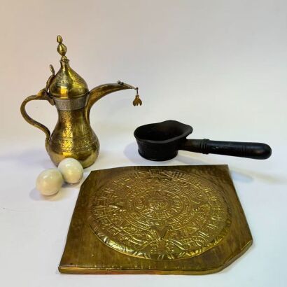 A Group of Asian Aged Bronze Objecs