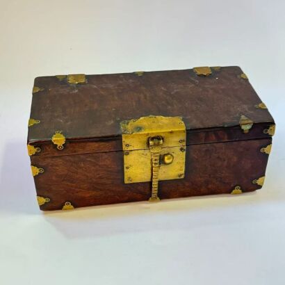 A Chinese Aged Wooden Rectangular Box