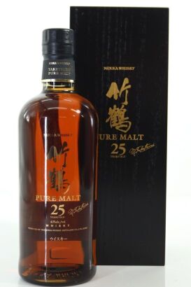 (1) Nikka Taketsuru Pure Malt 25 Year Old Blended Malt Whisky, 43% ABV (GB)