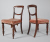 A Pair of Balloon Backed Dining Chairs 