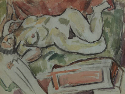 TOSS WOOLLASTON Reclining Female Nude