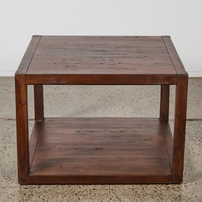 A Square Teak Side Table