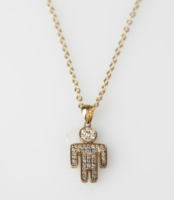 9ct Diamond Boy Pendant