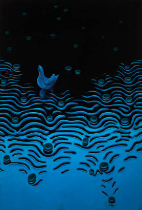 MICHAEL SMITHER Blue Bottle Jellyfish at Back Beach