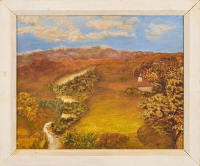 A Vintage Original Landscape Painting Artist Unknown