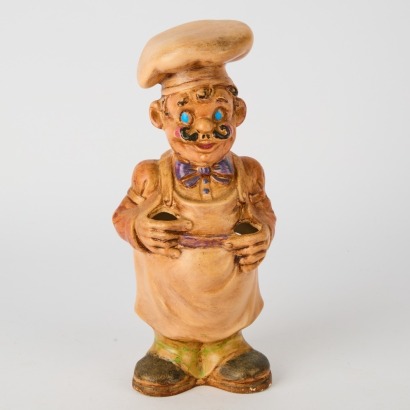 A Vintage 1960s Jolly Chef Kitchen Utensil Holder